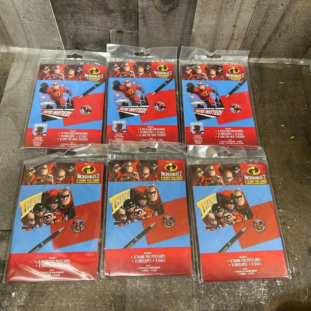 Disney incredibles invitations